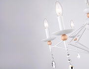 Люстра Ambrella Light TR TR9596 цвет плафона/подвески Прозрачный, цвет арматуры Белый, Коричневый-4