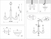 Люстра Ambrella Light TR TR9606 цвет арматуры Черный-7