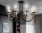 Люстра на штанге Ambrella Light TR TR9622 цвет арматуры Золото, Черный-6