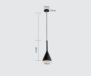 Подвесной светильник TopDecor Troy Troy S1 12 цвет плафона/подвески Черный, цвет арматуры Черный-4