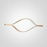 Подвесной светильник Imperiumloft Tape Light TRUDY01 цвет плафона/подвески Белый, цвет арматуры Золото