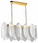 Люстра на штанге Moderli Rimini V10437-PL цвет плафона/подвески Белый, цвет арматуры Золото