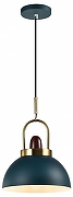 Подвесной светильник Moderli Ravenna V10448-1P цвет плафона/подвески Бирюзовый, цвет арматуры Бирюзовый-1