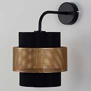 Бра Moderli Gela V10489-1W цвет плафона/подвески Черный, Золото, цвет арматуры Черный