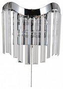 Накладной светильник Moderli Wave V10769-2W цвет плафона/подвески Прозрачный, цвет арматуры Хром