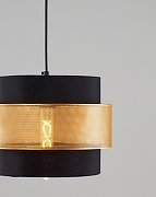 Подвесной светильник Moderli Gela V10490-1P цвет плафона/подвески Черный, Золото, цвет арматуры Черный-4