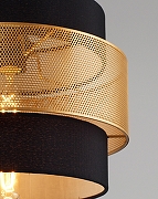 Подвесной светильник Moderli Gela V10490-1P цвет плафона/подвески Черный, Золото, цвет арматуры Черный-5