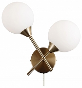 Бра Moderli Molecule V10843-2W цвет плафона/подвески Белый, цвет арматуры Золото