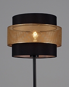 Торшер Moderli Gela V10494-1F цвет плафона/подвески Черный, Золото, цвет арматуры Черный-3