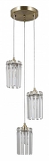 Люстра Moderli Levi V10760-3P цвет плафона/подвески Прозрачный, цвет арматуры Золото