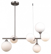 Светильник на штанге Moderli Molecule V10842-7P цвет плафона/подвески Белый, цвет арматуры Хром