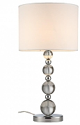 Настольная лампа Moderli Bubbles V11140-1T цвет плафона/подвески Белый, цвет арматуры Прозрачный, Хром