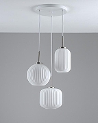 Подвесной светильник Moderli Ivory V11033-3P цвет плафона/подвески Белый, цвет арматуры Белый, Хром-1