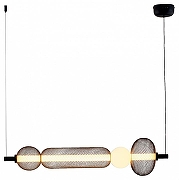 Подвесной светильник Moderli Lattice V11253-PL цвет плафона/подвески Белый, Черный, цвет арматуры Черный-1