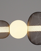 Подвесной светильник Moderli Lattice V11253-PL цвет плафона/подвески Белый, Черный, цвет арматуры Черный-5