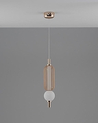 Подвесной светильник Moderli Lattice V11255-PL цвет плафона/подвески Белый, Золото, цвет арматуры Золото-2