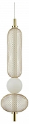 Подвесной светильник Moderli Lattice V11256-PL цвет плафона/подвески Белый, Золото, цвет арматуры Золото