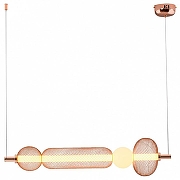 Подвесной светильник Moderli Lattice V11257-PL цвет плафона/подвески Белый, Золото, цвет арматуры Золото-1