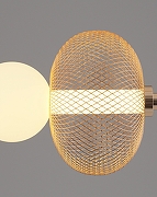 Подвесной светильник Moderli Lattice V11257-PL цвет плафона/подвески Белый, Золото, цвет арматуры Золото-5