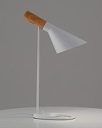 Настольная лампа офисная Moderli Turin V11335-1T цвет плафона/подвески Белый, Коричневый, цвет арматуры Белый-1