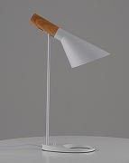 Настольная лампа офисная Moderli Turin V11335-1T цвет плафона/подвески Белый, Коричневый, цвет арматуры Белый-2