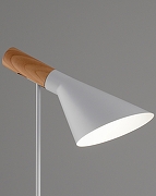 Настольная лампа офисная Moderli Turin V11335-1T цвет плафона/подвески Белый, Коричневый, цвет арматуры Белый-3