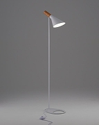 Торшер Moderli Turin V11336-1F цвет плафона/подвески Белый, Коричневый, цвет арматуры Белый-1