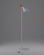 Торшер Moderli Turin V11336-1F цвет плафона/подвески Белый, Коричневый, цвет арматуры Белый-2