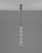 Подвесной светильник Moderli Senta V11361-PL цвет плафона/подвески Золото, Прозрачный, цвет арматуры Золото-2