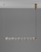 Подвесной светильник Moderli Senta V11362-PL цвет плафона/подвески Золото, Прозрачный, цвет арматуры Золото-2