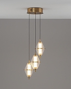 Подвесной светильник Moderli Senta V11363-PL цвет плафона/подвески Золото, Прозрачный, цвет арматуры Золото-1