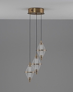Подвесной светильник Moderli Senta V11363-PL цвет плафона/подвески Золото, Прозрачный, цвет арматуры Золото-2