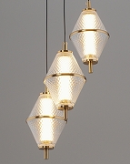 Подвесной светильник Moderli Senta V11363-PL цвет плафона/подвески Золото, Прозрачный, цвет арматуры Золото-3