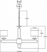 Люстра Moderli Celestia V2632-8P цвет плафона/подвески Белый, цвет арматуры Золото-2