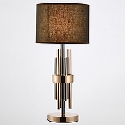 Настольная лампа Moderli Trio V2641-1T цвет плафона/подвески Коричневый, цвет арматуры Золото, Черный