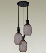 Подвесной светильник Moderli Alina V2802-3P цвет плафона/подвески Золото, цвет арматуры Черный