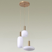 Подвесной светильник Moderli Martin V2892-3P цвет плафона/подвески Опал, цвет арматуры Золото