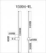 Бра Moderli Ricco V5004-WL цвет плафона/подвески Белый, Золото, цвет арматуры Золото-2
