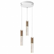 Подвесной светильник Moderli Ran V11395-PL цвет плафона/подвески Золото, Прозрачный, цвет арматуры Белый