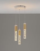 Подвесной светильник Moderli Ran V11395-PL цвет плафона/подвески Золото, Прозрачный, цвет арматуры Белый-1