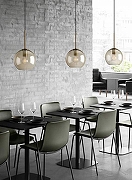 Подвесной светильник Moderli Sumatra V2111-P цвет плафона/подвески Янтарный, цвет арматуры Латунь-4