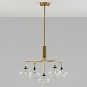 Люстра на штанге Moderli Santa V2191-P цвет плафона/подвески Прозрачный, цвет арматуры Золото