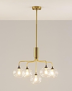 Люстра на штанге Moderli Santa V2191-P цвет плафона/подвески Прозрачный, цвет арматуры Золото-2