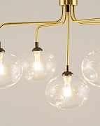 Люстра на штанге Moderli Santa V2191-P цвет плафона/подвески Прозрачный, цвет арматуры Золото-3