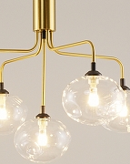Люстра на штанге Moderli Santa V2191-P цвет плафона/подвески Прозрачный, цвет арматуры Золото-4