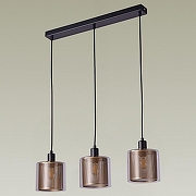 Подвесной светильник Moderli Brizzi V2872-3P цвет плафона/подвески Золото, Прозрачный, цвет арматуры Черный