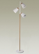 Торшер Moderli Floor V3050-3F цвет плафона/подвески Белый, цвет арматуры Белый, Коричневый