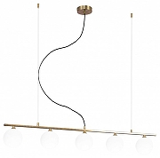 Подвесной светильник Moderli Sector V3080-5P цвет плафона/подвески Белый, цвет арматуры Латунь-1