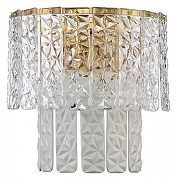 Накладной светильник Moderli Alberto V8081-2W цвет плафона/подвески Прозрачный, цвет арматуры Латунь