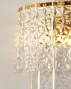 Накладной светильник Moderli Alberto V8081-2W цвет плафона/подвески Прозрачный, цвет арматуры Латунь-8